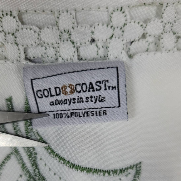 Gold Coast Pink Tulip Cutout Floral Thin Cloth Placemats Set of 8 13" x 18" - Picture 3 of 4